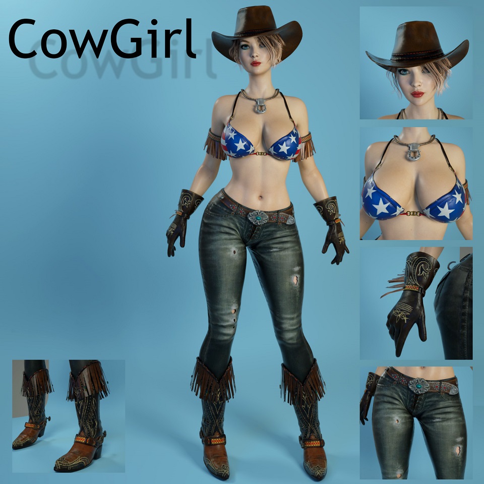 CowGirl for Genesis 3 Female