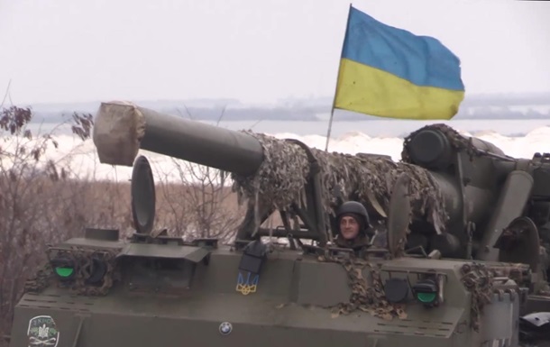 На Донбассе испытали артиллерийские установки Пион
