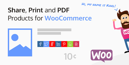CodeCanyon - Share, Print and PDF Products for WooCommerce v2.2.1 - 13127221