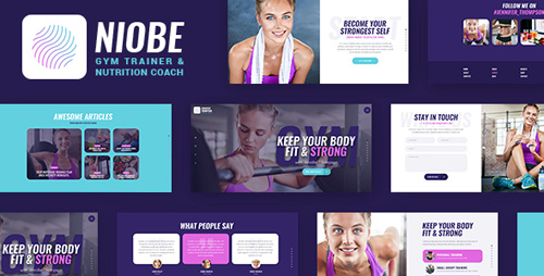 ThemeForest - Niobe v1.1.0 - A Gym Trainer & Nutrition Coach WordPress Theme - 21274374