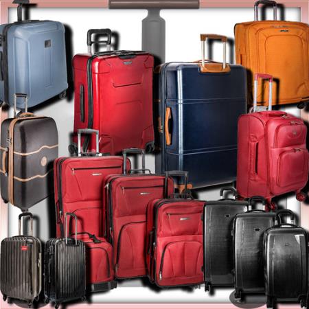 Png клипарты - Дорожные чемоданы