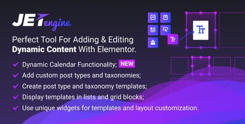 CodeCanyon - JetEngine v1.2.6 - Adding & Editing Dynamic Content with Elementor - 22404335