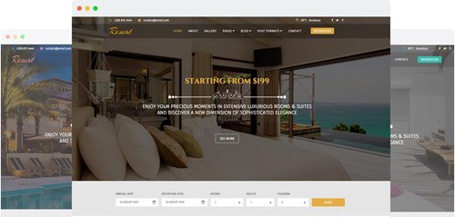 JoomShaper - Resort v2.0 - A Luxury Hotel Joomla Template