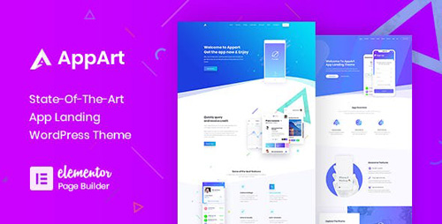 ThemeForest - AppArt v2.5 - Creative WordPress Theme For Apps, Saas & Software - 21915180