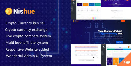 CodeCanyon - Nishue v1.9 - CryptoCurrency Buy Sell Exchange and Lending with MLM System | Live Crypto Compare - 21754644 - NULLED