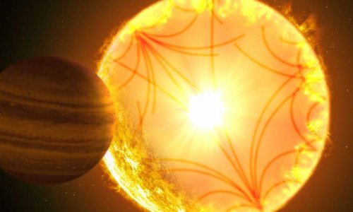 Звезда и планета системы Kepler-1658