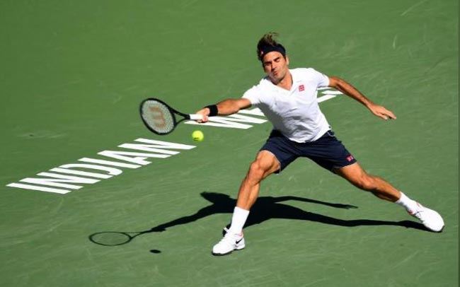 Роджер Федерер вышел в полуфинал на «Мастерсе» в Индиан-Уэллсе