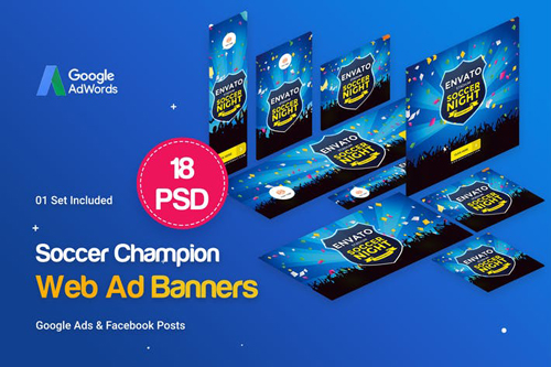 Soccer Champion Banners Ad - Z3Z35D