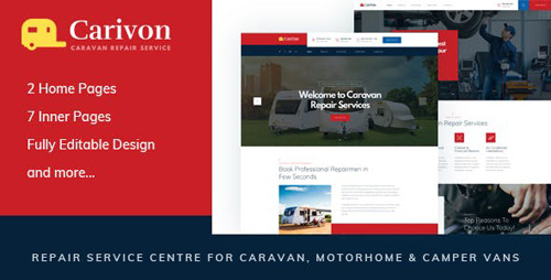 ThemeForest - Carivon v1.0 - Repair Service Centre for Caravan & Motorhome HTML Template - 23490448