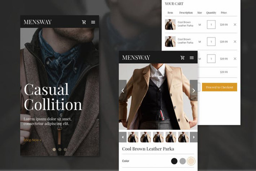 Mensway - Online Fashion Store Web (Mobile)