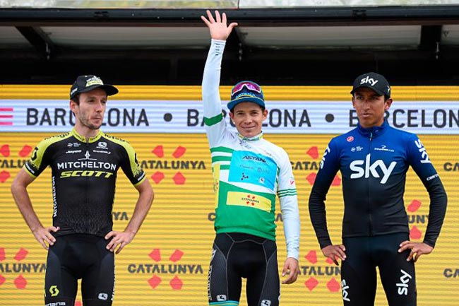 Итальянец Формоло выиграл седьмой этап велогонки «Вуэльта Каталонии», колумбиец Лопес победил в общем зачете