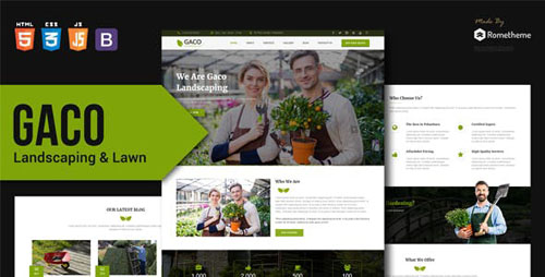 ThemeForest - Gaco v1.0 - Landscaping & Gardening HTML Template - 23498419