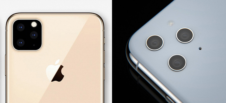 Дизайнер визуализировал тройную камеру iPhone XI с «врезанными» объективами