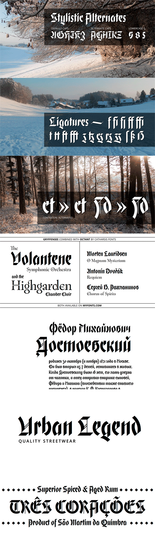 Gryffensee font family