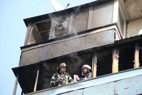 При пожаре в киевской многоэтажке погиб человек