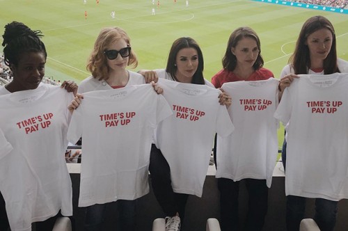 Натали Портман, Ева Лонгория и иные на футбольном матче в поддержку движения Time’s Up