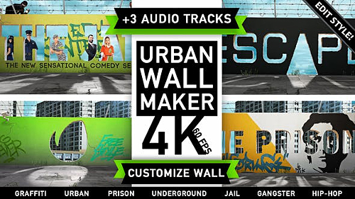 Urban Wall Kit | Graffiti Street Art - Project for After Effects (Videohive)