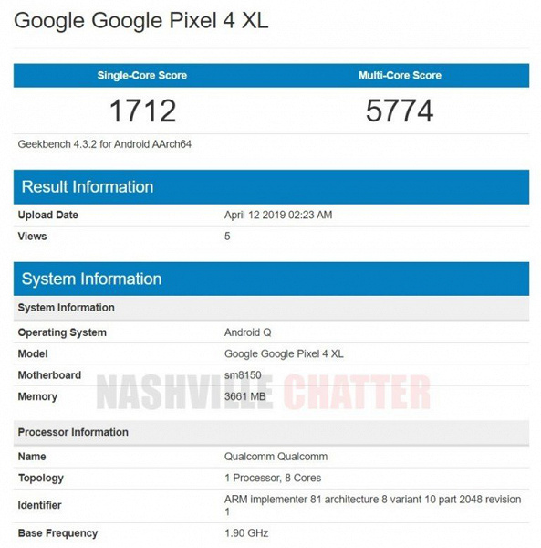 Google Pixel 4 XL сочетает топовую платформу, Android 10 и… итого 4 ГБ оперативной памяти