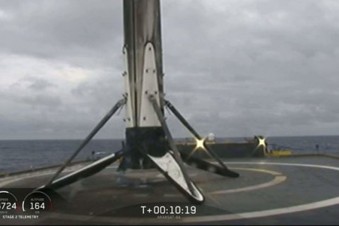 SpaceX затеряла в океане первую ступень ракеты Falcon