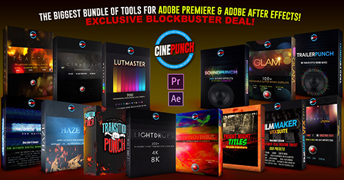 Videohive: CINEPUNCH V.15 - The Biggest FX Pack in the World! - After Effects Add Ons & Project 