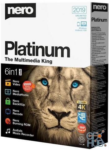 Nero Platinum 2019 Suite 20 0 07200 + Content Pack