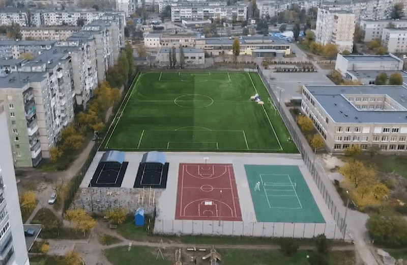 Вісті з Полтави - У Горішніх Плавнях відкрили новий спортивний стадіон
