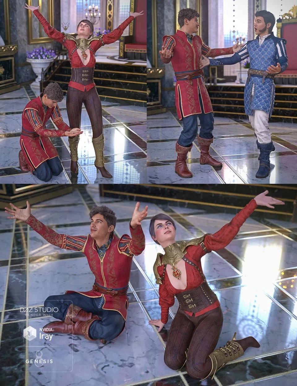 Gratitude and Homage Poses for Genesis 8