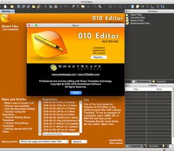 SweetScape 010 Editor 9.0.2 macOS