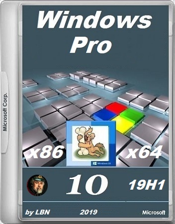 Windows 10 Pro 18362.86 19H1 Release DREY by Lopatkin (x86-x64) (2019) {Rus}