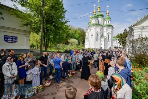 В Пасхальных мероприятиях встретили участие 7 млн украинцев