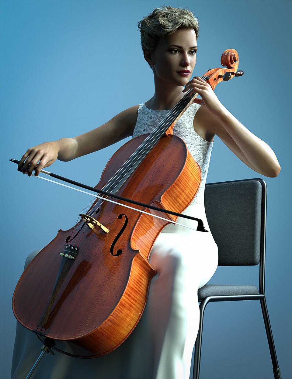 HD Cello and Poses for Genesis 8