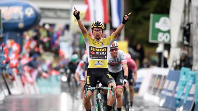 Словенец Роглич выиграл четвертый этап велогонки «Тур Романдии» (+Видео)