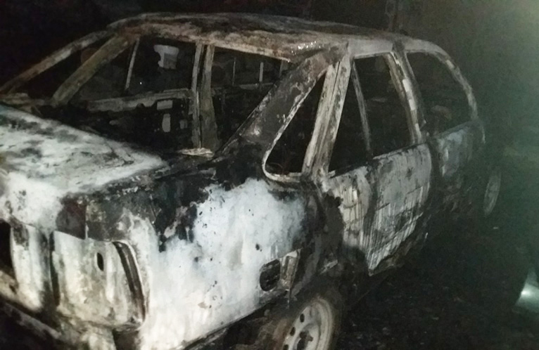 Вісті з Полтави - У Щербанях вщент згорів автомобіль Fiat