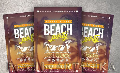 CM - Beach Party Flyer 2104817