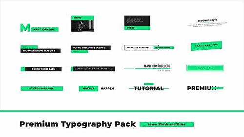 Premium Typography Pack - Project for After Effects (Videohive)