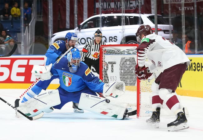 Хоккей. ЧМ-2019. Латвия победила Италию (+Видео)