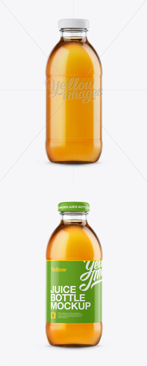 Apple Juice Glass Bottle Mockup 12148 Layered TIF