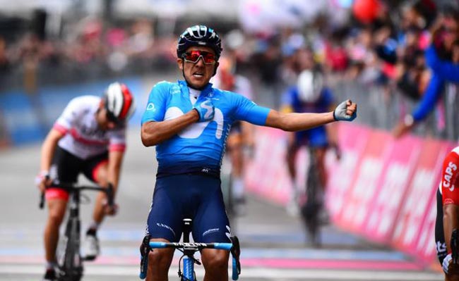 Эквадорец Карапас выиграл четвертый этап «Джиро д’Италия» (+Видео)