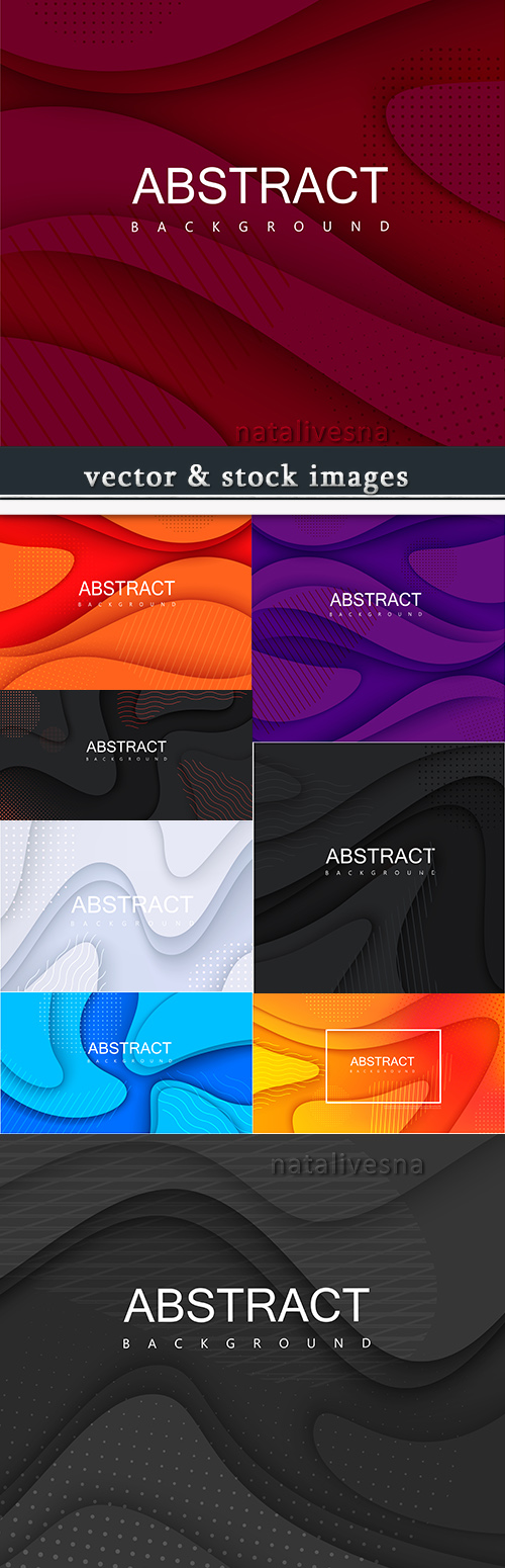 Abstract wave gradient geometrical design background