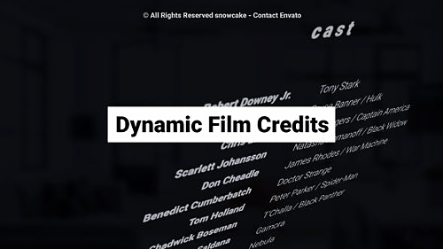 Dynamic Film Credits - Project for After Effects (Videohive)