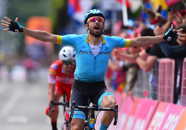 Итальянец Дарио Катальдо выиграл 15-й этап «Джиро д’Италия» (+Видео)