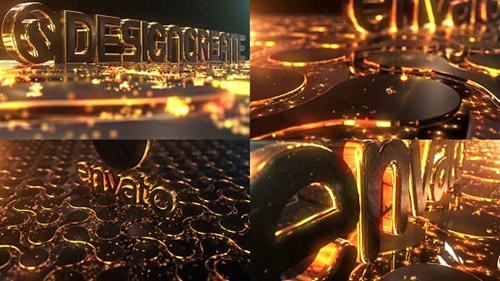Particles Gold Logo - Project for After Effects (Videohive) 