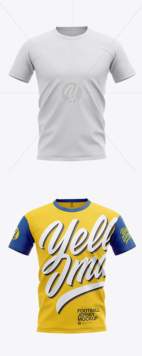 Men’s Football Jersey Mockup - Front View 29223